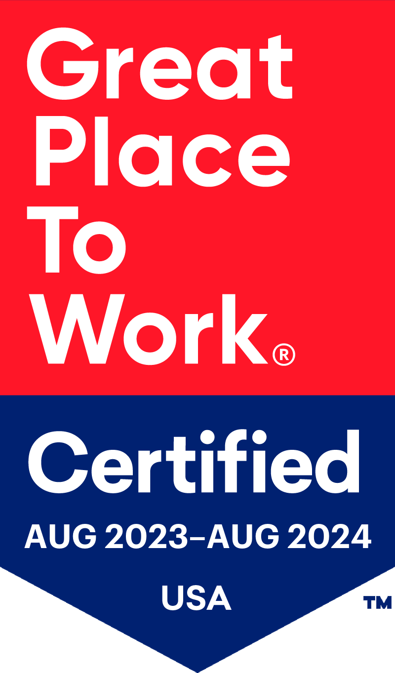 We're a certified great place to work!